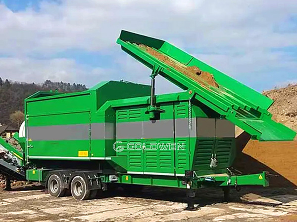 Portable topsoil screen trommel China Portable topsoil screen trommel China