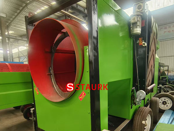 Hydraulic wheeled trommel screen China Goldwen Hydraulic wheeled trommel screen China Goldwen
