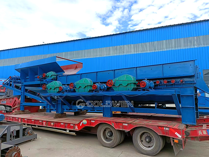 portable mobile Soil stone separator roller screen machine China