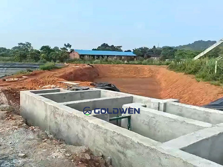 gold pool leaching working site