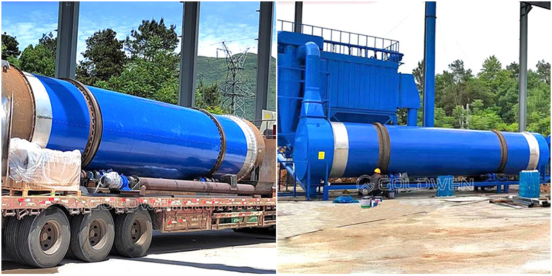 Zinc Concentrates rotary dryer